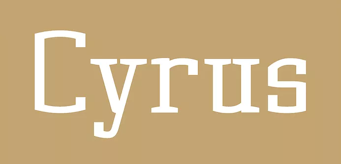 Cyrus Font preview